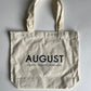 august canvas tote